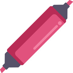 Poster - pink highlighter pen is open and ready for highlighting important information