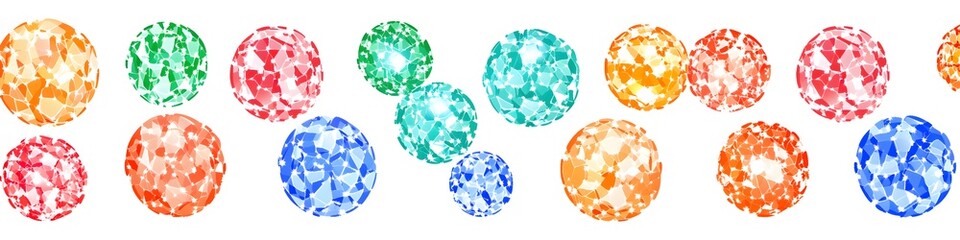 Aufkleber - Collection of festive Christmas lights in classic shapes, each in bright colors like red, green, and blue, arranged on a pure white background. Vector art, no shadows, 4k resolution, white background