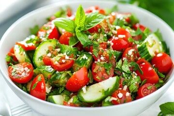 Wall Mural - Photo of a healthy Thai spicy salad