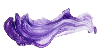 Poster - Vibrant Purple Abstract Fluid Art Design