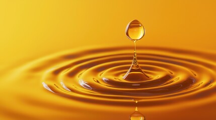 Poster - Water Droplet Background A Drop Or Droplet Is A Small Column Of Liquid Bounded Completely Or Almost Completely By Free Surfaces
