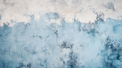 Poster - Soft blue textured cement wall background for banners