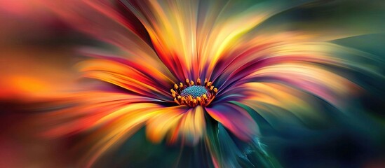 Poster - Flower With Blurred Colors