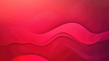 Poster - red studio background banner with a smooth gradient design