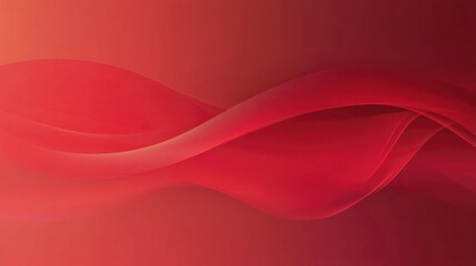 Poster - red studio background banner with a smooth gradient design