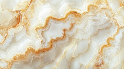 Poster - Ivory onyx marble for interior and exterior use featuring high resolution decorative design suited for business and industrial construction Creamy ivory natural marble texture background