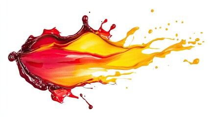 Poster - Colorful Splash of Paint in Vivid Motion