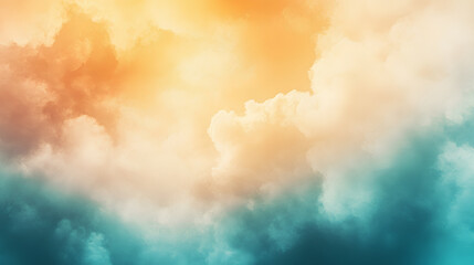 Poster - Abstract background with a combination of different colors. orange, yellow, and blue.