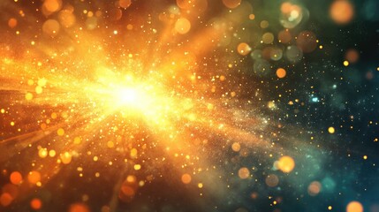 Poster - Abstract illustration of a glowing light flare