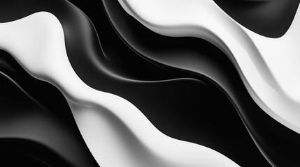 Poster - Abstract black and white background design