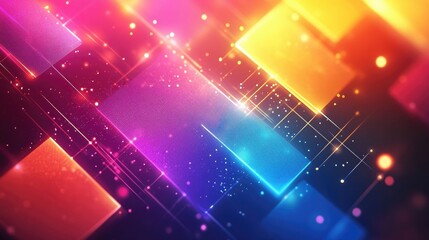 Poster - Futuristic abstract background featuring vibrant flashes beams and a neon like network design EPS10