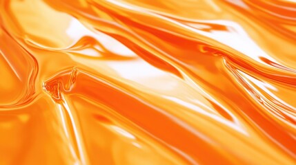 Poster - Vibrant orange background with a glossy texture