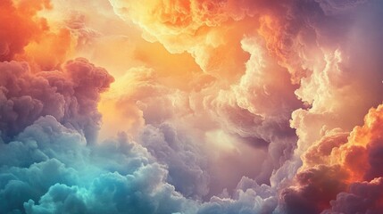 Poster - Stunning backdrop of a vibrant sky