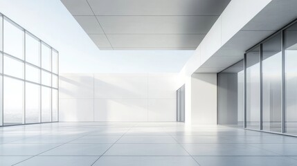 Poster - Modern Architectural Design Minimalistic Business Template 3D Visualization