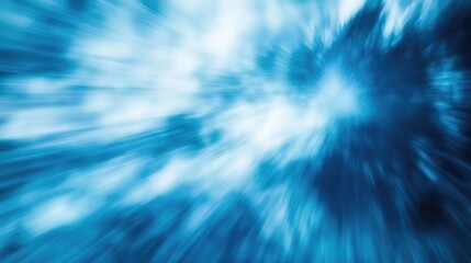 Poster - Abstract blue background featuring motion blur effects