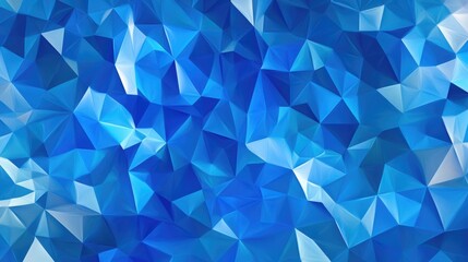 Fototapete - Low polygon style illustration featuring a blizzard blue abstract geometric design