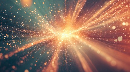 Poster - Abstract vintage background featuring a fractal star explosion with glossy effects and intricate lines