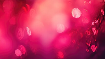Poster - Pink and red abstract blurred background