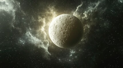 Poster - Enigmatic celestial body in the universe as a concept