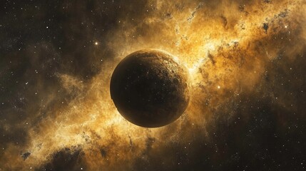 Poster - Enigmatic celestial body in the universe as a concept