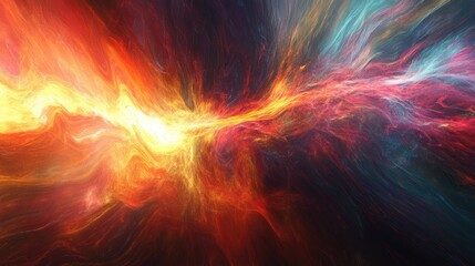 Poster - Abstract depiction of a lighting flare