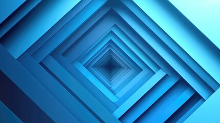 Poster - Modern geometric background with a blue gradient design