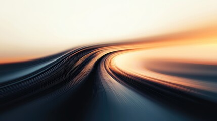 Poster - Zoomed blurred gradient lines creating a centered design effect