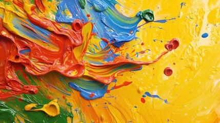 Poster - Vibrant Paint Splash