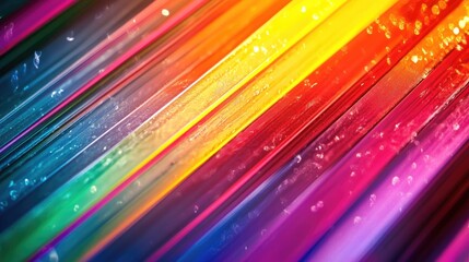 Poster - Colorful laser stripes create artistic expressions that convey various meanings ideal for wallpaper smartphone screens and decorative purposes