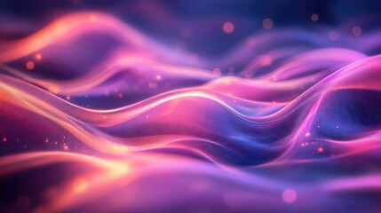 Poster - Dynamic abstract light patterns in vivid and captivating hues