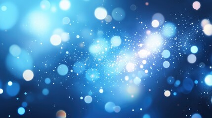 Poster - Shimmering blue digital background illustration