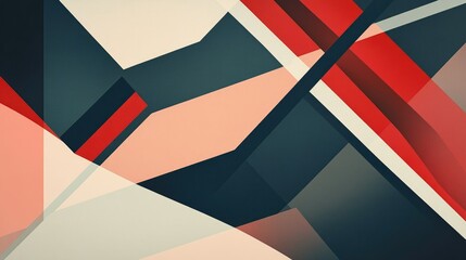 Poster - Geometric background with lines