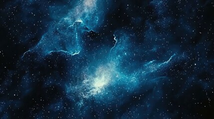 Poster - abstract cosmic background featuring stars and the milky way ideal for various design projects