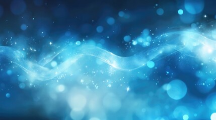 Poster - Abstract blue background featuring motion blur effects