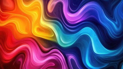 Poster - Vibrant multicolored abstract background design