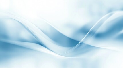 Poster - Abstract blue backdrop featuring elegant lines and a soft blur effect