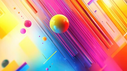 Poster - Abstract background design featuring vibrant colors and geometric shapes creating a modern and dynamic visual appeal suitable for various creative projects