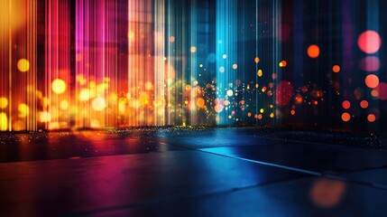 Poster - Illuminated abstract backdrop with vibrant colors