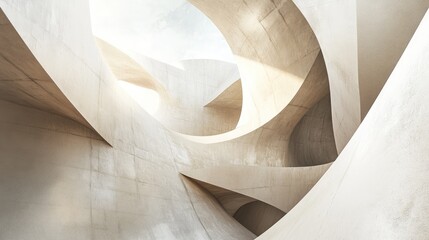 Poster - Abstract architectural background in a three dimensional illustration