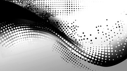 Poster - Abstract black and white background design