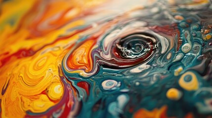 Poster - Colorful swirling patterns