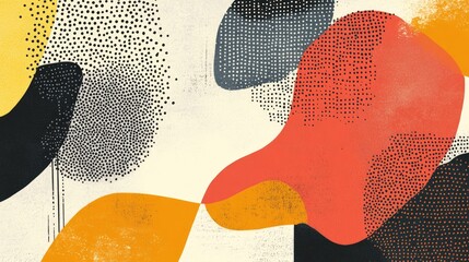 Poster - Abstract design featuring dotted lines and patterns exploring themes of poetry light perception minimalist art and strict design aesthetics