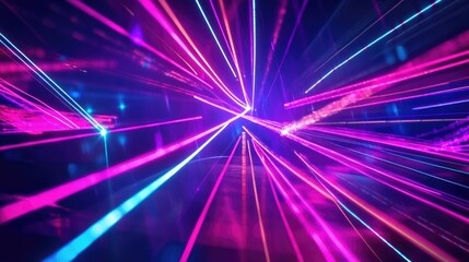 Poster - vibrant laser light patterns conveying various meanings and fantasies suitable for wallpaper smartph