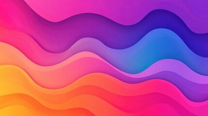 Poster - Unique gradient background with vibrant colors