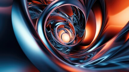 Poster - Vibrant abstract spiral background with soft gamma suitable for web and print applications including presentations or landing page mockups