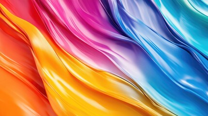 Poster - Vibrant multicolored abstract background ideal for presentation design A lively backdrop suitable for websites prints banners wallpapers business cards and brochures
