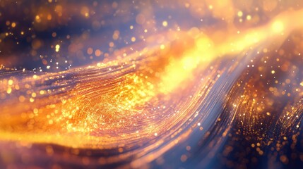 Poster - Abstract shiny background with fractal 3D rendering