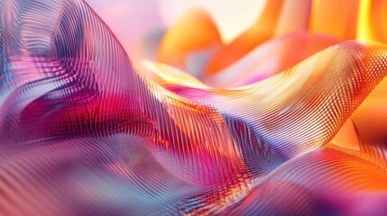 Fototapete - Abstract background created through 3D illustration and rendering techniques