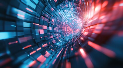 Aufkleber - Geometric abstract background featuring simple elements suitable for medical technology or science themes Represents an advanced tech design with a futuristic interface