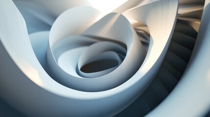 Fototapete - 3D spiral design